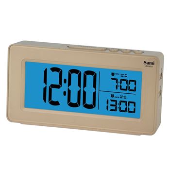 Sami despertador digital led dual alarma ld-9811 - LD-9811-BR