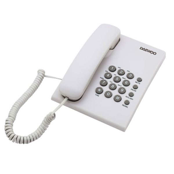Daewoo Teléfono Fijo Sobre mesa Blanco DTC-215