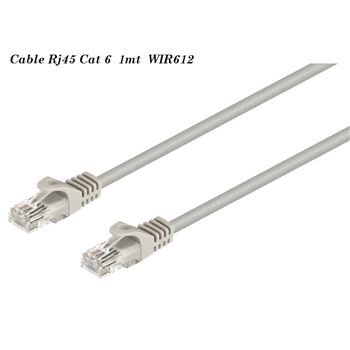 Cable red rj-45 cat 6 utp m a m 1 mtr wir612 - WIR612