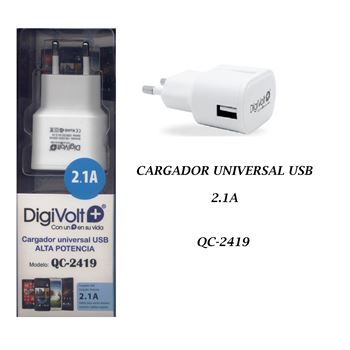 Digivolt cargador usb universal 2100 mah qc-2419 - QC-2419