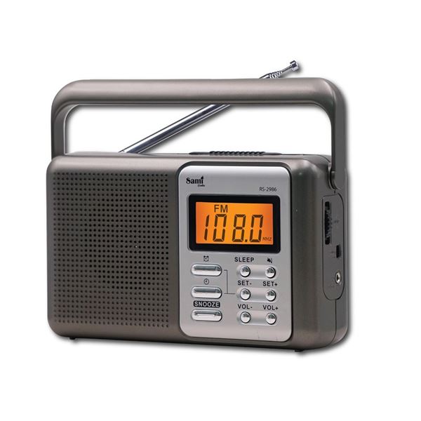 Auricular Radio Reloj Despertador Portatil Am Fm 2 Bandas C