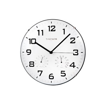 Timemark reloj de pared redondo 30 cm termómetro humedad clth - CLTH