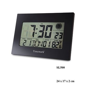 Timemark reloj de pared rectangular 15x24 digital cl-goa - SL500 NEGRO
