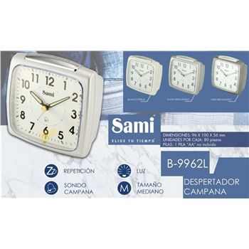 Sami despertador analógico luz rep b-9962 - B-9962