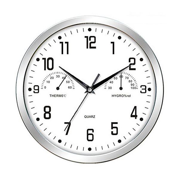 Timemark reloj de pared redondo 30 cm termómetro humedad cl-49 - CL-49