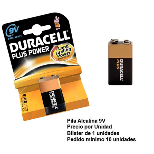 Batería alcalina 9V Duracell