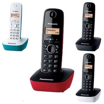 Panasonic teléfono inalámbrico id agenda kx-tg1611 - panasonic-kx-tg1611-telefono-inalambrico-de-color-rojo