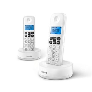 Philips teléfono inalámbrico duo con manos libres d-1612d - D-1612D