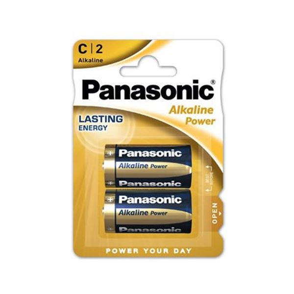 Panasonic pila alcalina r-14 1.5v blister de 2 pilas - PNAR-14-B2