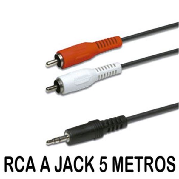 Cable jack 3.5 a 2 rca m 5 mtr wir328 - 220092