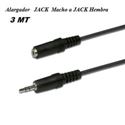 Cable alargador jack 3.5 m a h 3mt wir261 - AV-1014