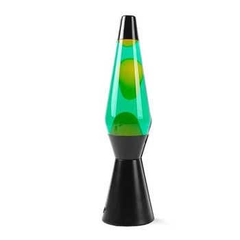 Lámpara lava 36cm base negra líquido verde/amarillo xl2341 - XL2341