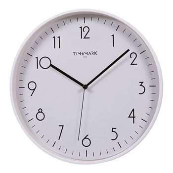 Timemark reloj de pared redondo 30cm blanco/negro cl-240 - CL-240_B01