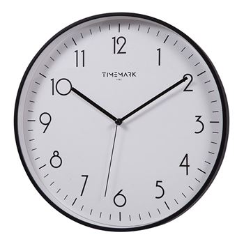 Timemark reloj de pared redondo 30cm blanco/negro cl-240 - CL-240_B02