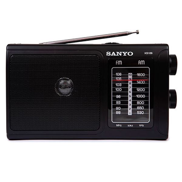 Sanyo radio portátil am/fm pila y corriente ks-109 - KS-109