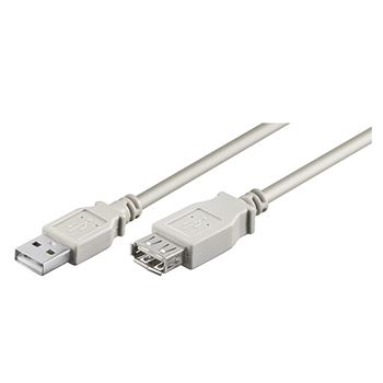 Cable usb alargador 2.0 macho - hembra 3m wir068 - WIR068