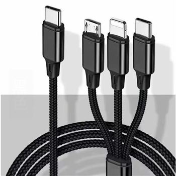 Omega cable 3en1 usb tipo-c a tipo-c y if & microusb 1m oucfb31i1b - OME45475