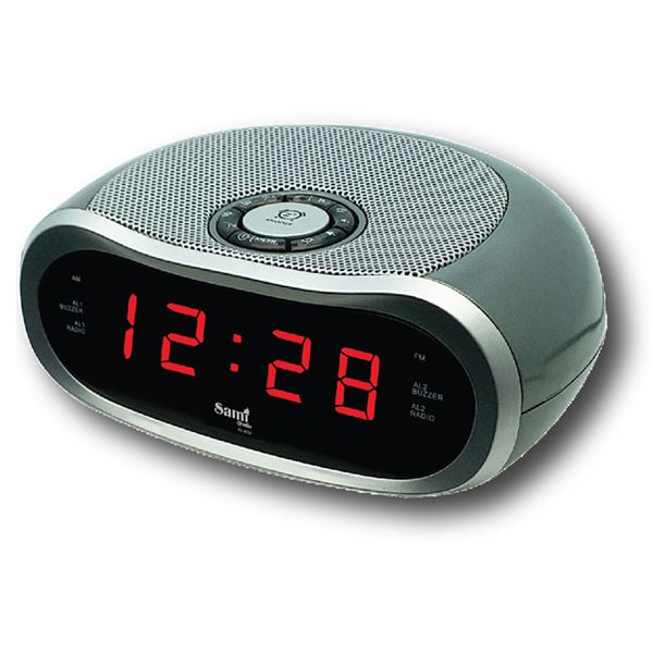 Sami Radio Reloj PLL AM/FM Dígitos 0.6 con Entrada Auricular RS-4539