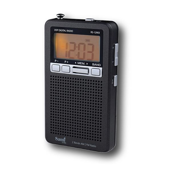 Sami Radio Bolsillo Bandas Digital con Sleep y Memoria RS-12903