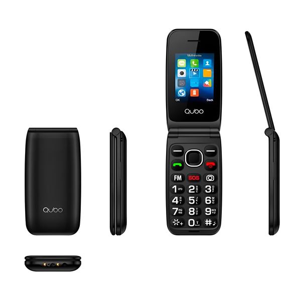 Qubo Teléfono Móvil Senior 2.4 con Tapa Dual SIM NEO2NW
