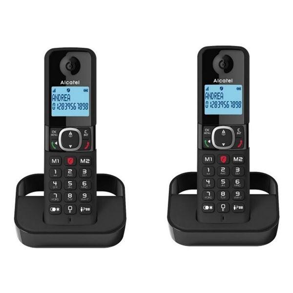 Alcatel teléfono inalámbrico duo teclas grandes y bloqueo de llamada f-860d - F-860D