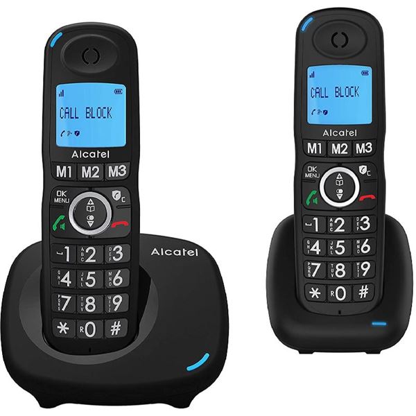 Alcatel Teléfono Inalámbrico Duo Teclas y Pant. Grandes XL-535-D