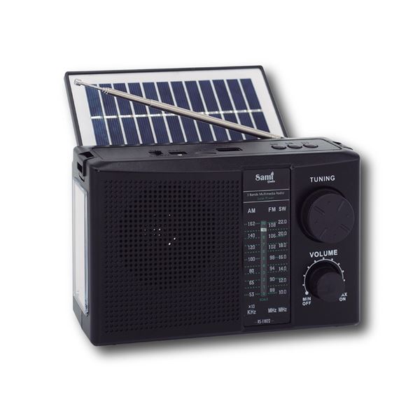 Sami radio multimedia 3 bandas carga solar ac/dc bt/usb/micro usb rs11822 - RS-11822