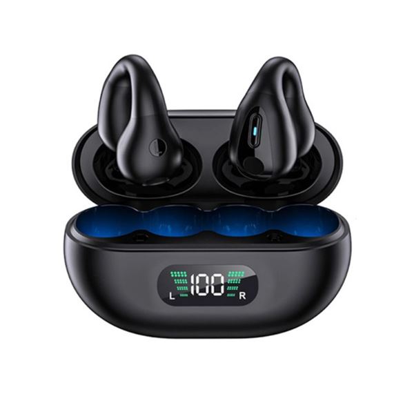 Auriculares inalámbricos, clip inalámbrico para la oreja de conducción  ósea, Bluetooth 5.3 para Android Samsung, pequeños auriculares abiertos  IPX7
