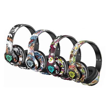 M2 tec auriculares casco graffiti sonido estéreo p35 v-7852 - V-7852
