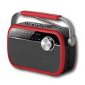 Sami radio clásica roja ac/dc batería am/fm vintage bt/usb/sd rs-11824 - RS-11824