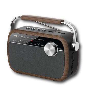 Sami radio clásica marrón ac/dc batería am/fm vintage bt/usb/sd rs-11825 - RS-11825_C