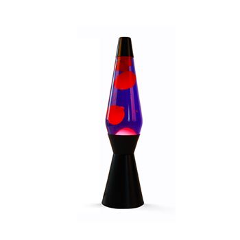 Lámpara lava 36cm base negra líquido morado cera rosa xl1785 - XL2342_1
