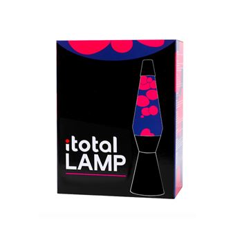 Lámpara lava 36cm base negra líquido morado cera rosa xl1785 - XL2342_2