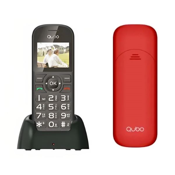 Qubo Teléfono Móvil Senior 1.77 Dual SIM RAM 32Mb D-1803