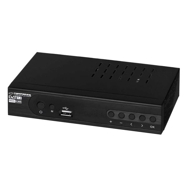 POP037-90-5-NX Receptor de Full HD HEVC 265, decodificador satelital DVB-T2  con Wifi, sintonizador, DVB-T8