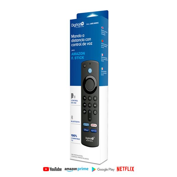 Digivolt mando smart tv compatible c/ amazon stick control voz bt amz-66 - AMZ-66