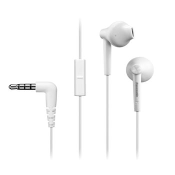 Panasonic auriculares in-ear con cable y micro blancos rp-tcm55 - RP-TCM55
