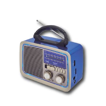 Sami radio clásica ac/dc 3 bandas azul metalizado rs-11813az - RS-11813AZ
