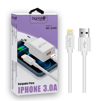 Digivolt cargador iphone (lightning) 3.0a 12w qc-2456 - QC-2456