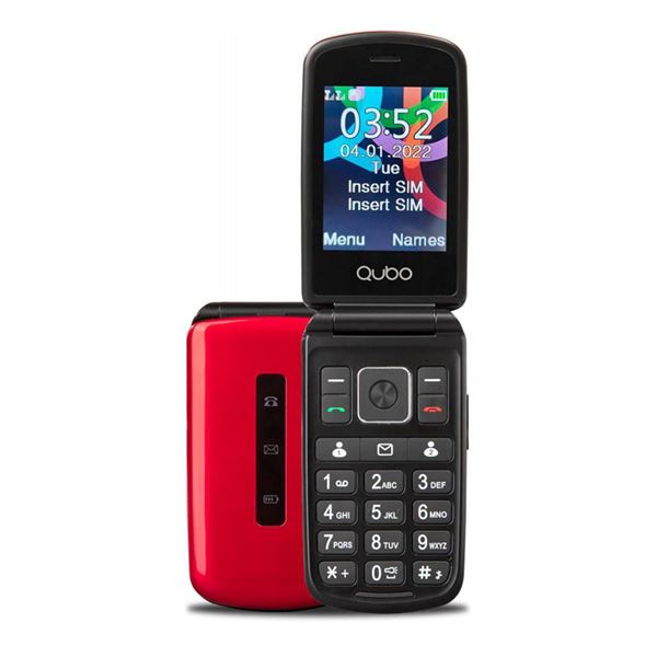 Qubo teléfono móvil senior 2.8" sos cámara rojo p210nw rd - P210NW