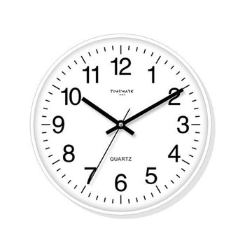 Timemark reloj de pared redondo 30 cm blanco/negro cl-123 - CL-45B_B00