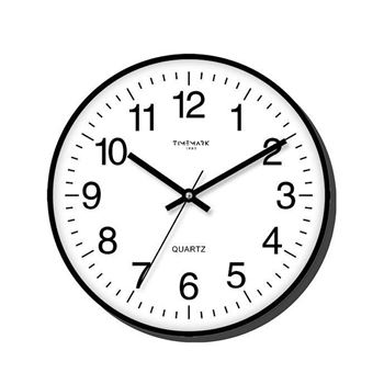 Timemark reloj de pared redondo 30 cm blanco/negro cl-123 - CL-45N_B00