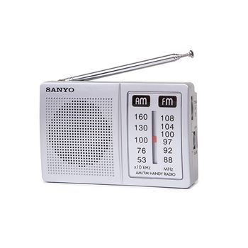 SANYO KS109 Radio de Bolsillo negra con altavoz - CANARIAS