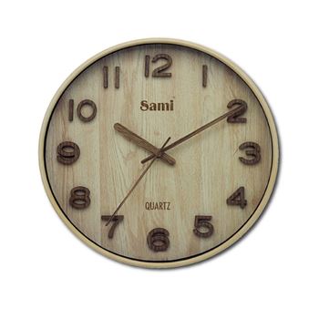 Sami reloj pared madera redondo 31 cm rsp-11582 - RSP-11582
