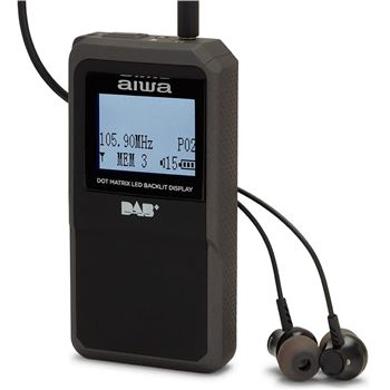 Aiwa radio digital bolsillo dab negra rd-20dab - RD-20DAB_00