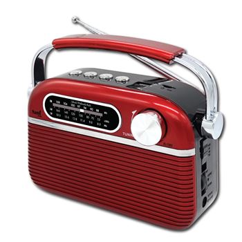 Sami radio clásica roja bt usb sd ac/dc rs-11809 rojo - RS-11809_RJ