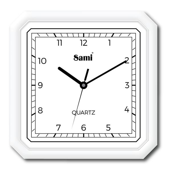 Sami reloj de pared cuadrado 27.5 cm blanco rsp-11574 - RSP-11574