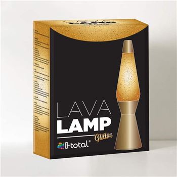 Lámpara lava 40cm grande oro dorada xl1770 - XL1770_B01