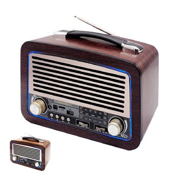 Sami radio clásica ac/dc madera bt usb sd rs-11812 - RS-11812_B00