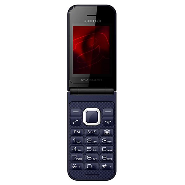 Aiwa teléfono móvil flip senior multifunción 2.4" azul fp-24bl - FP-24BL_B00